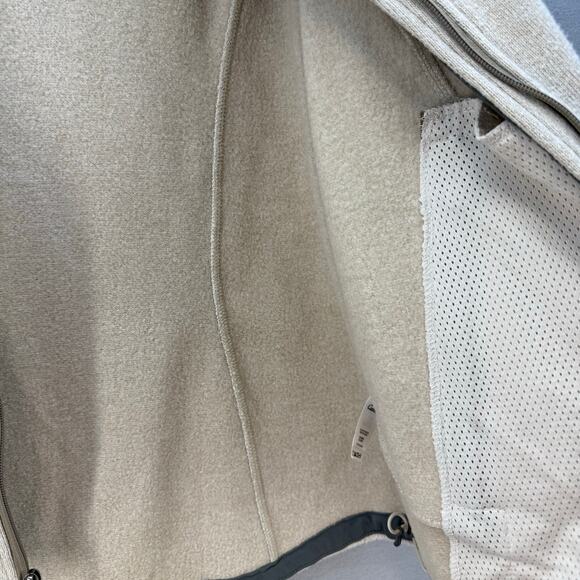 Cabela's Full Zip Sweater Jacket Women's L Beige Full Zip Athleisure High Collar - Picture 7 of 14